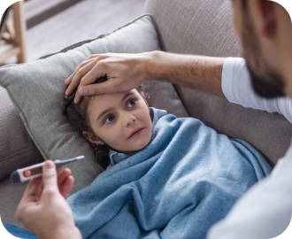 Photo of a sick child